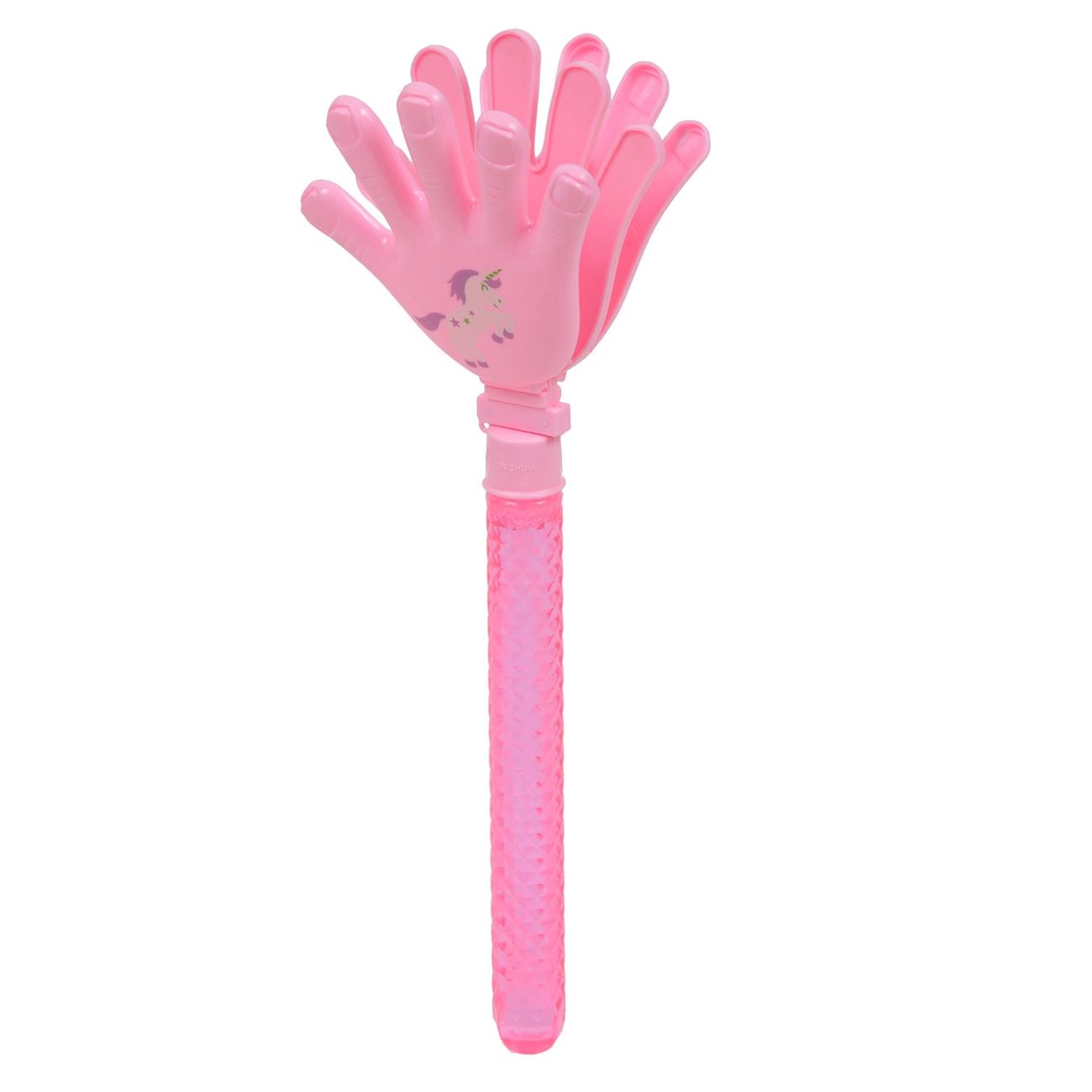 Buborékfújó - Tapsoló kéz rózsaszín 30 cm