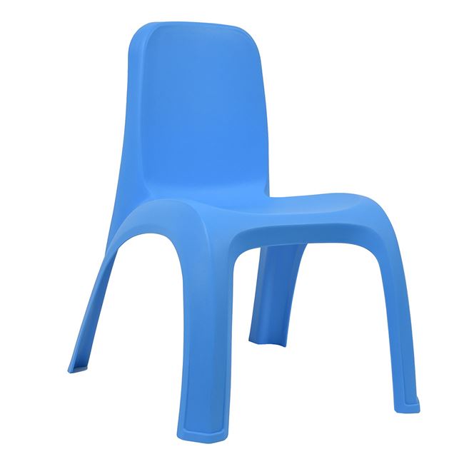 Gyermek műanyag szék kar nélkül - Kék 34x25x41 cm