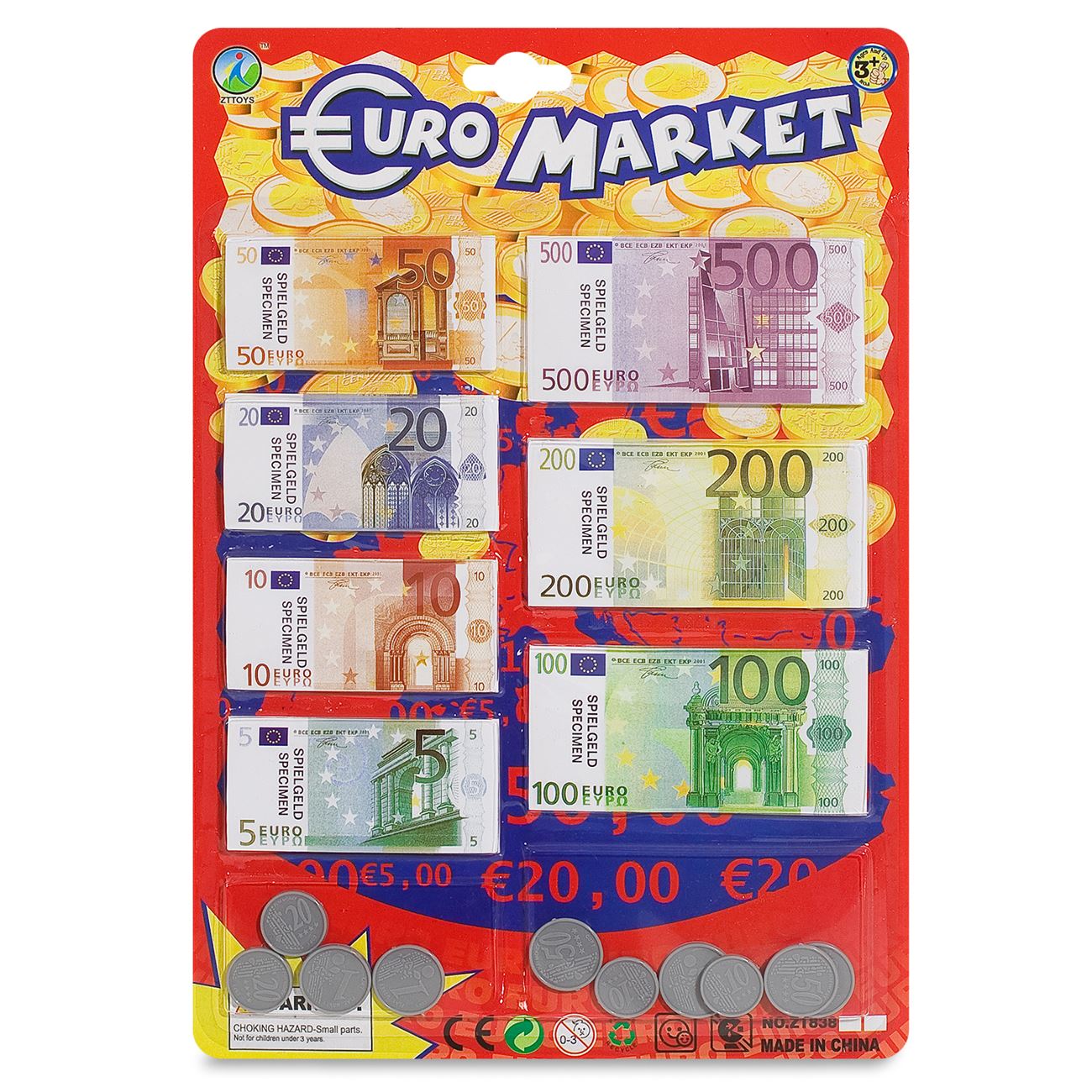 Euró, játékpénz készlet