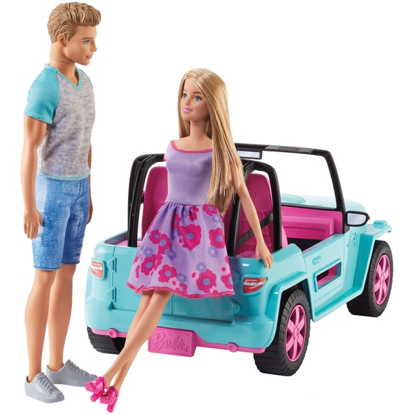 Mattel Barbie Jeep fiú és lány babával