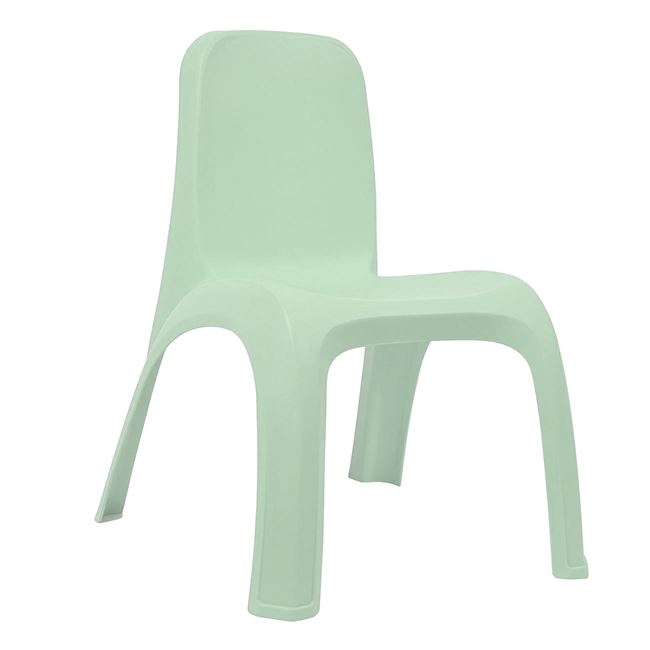 Gyermek műanyag szék karok nélkül zöld 34x25x41 cm