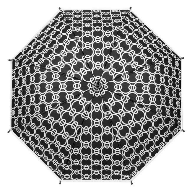 Női esernyő - Fekete/fehér mintás
