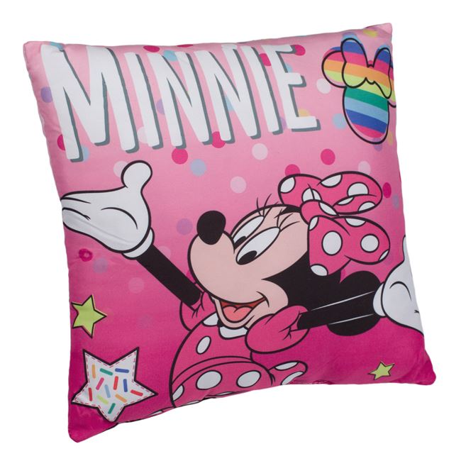 Disney, Minnie egér kispárna, díszpárna rózsaszín 30x30 cm 