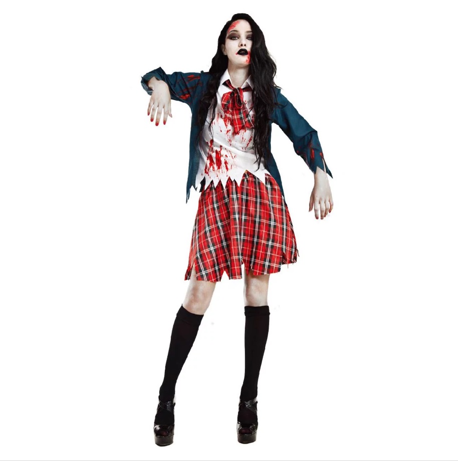 Halloween zombi női jelmez
