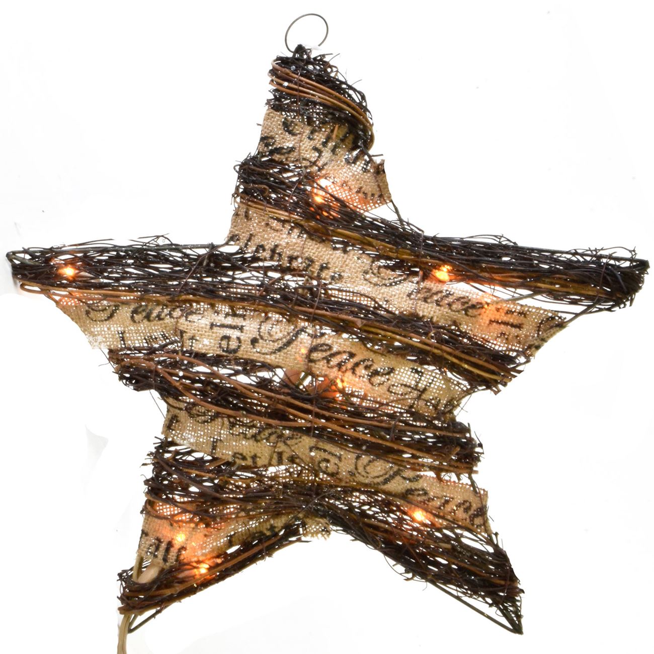 Világító karácsonyi csillag dísz 34 cm ( hálózati) 