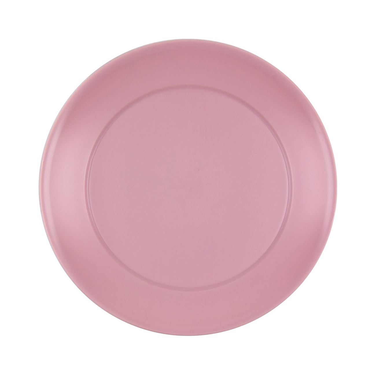 Rózsaszín műanyag lapos tányér 20 cm