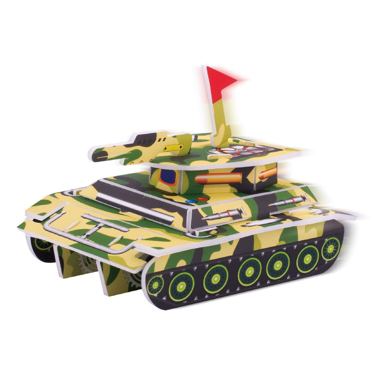 Tank 3D puzzle 18 db-os