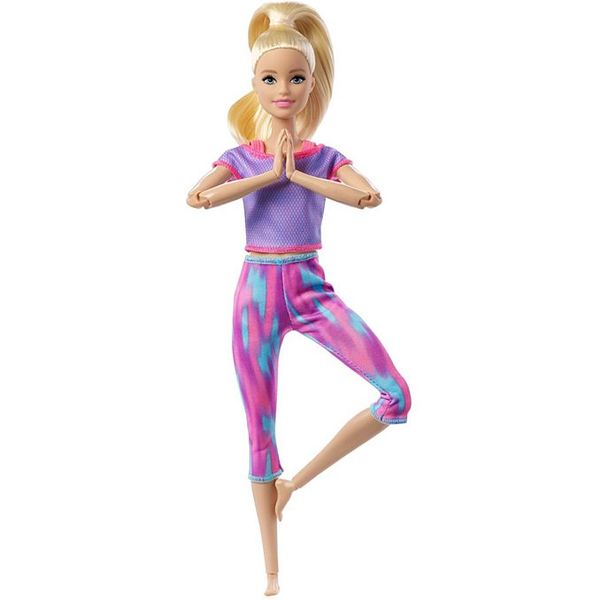 Mattel Barbie Mozgásra Tervezve: Szőke hajú jóga Barbie