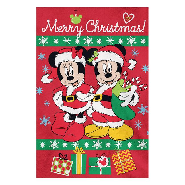 Mickey egér karácsonyi takaró 100 x 140 cm