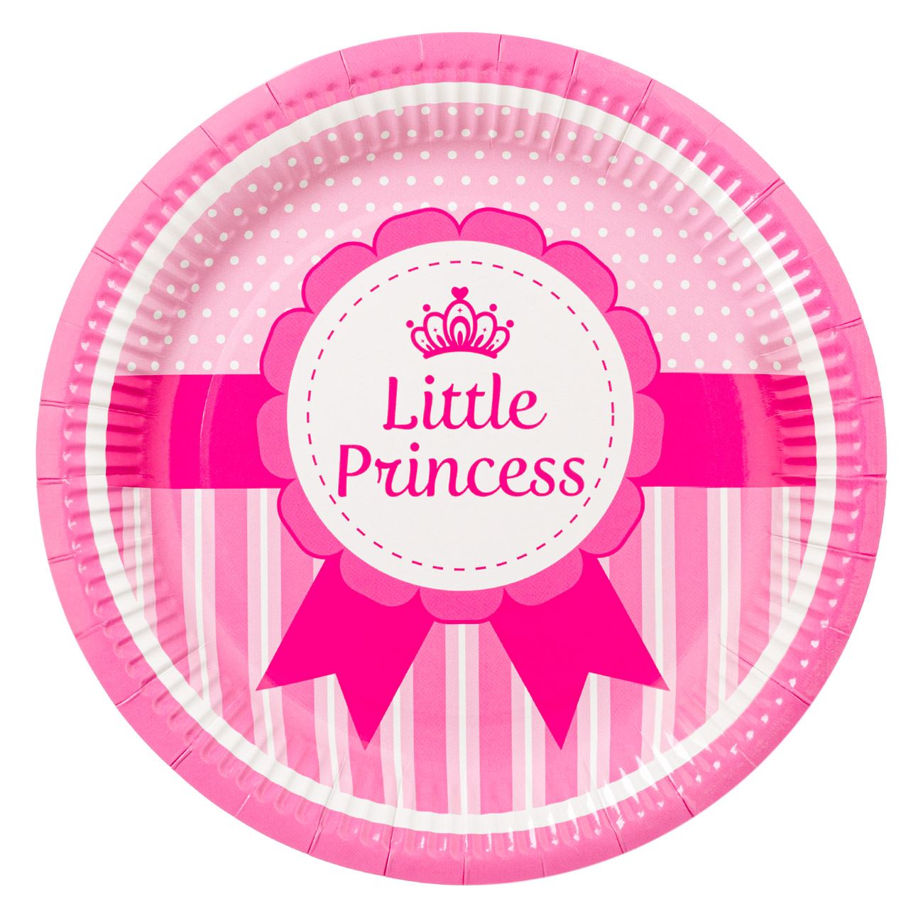 Kis hercegnő parti tányér 6 db 18 cm 