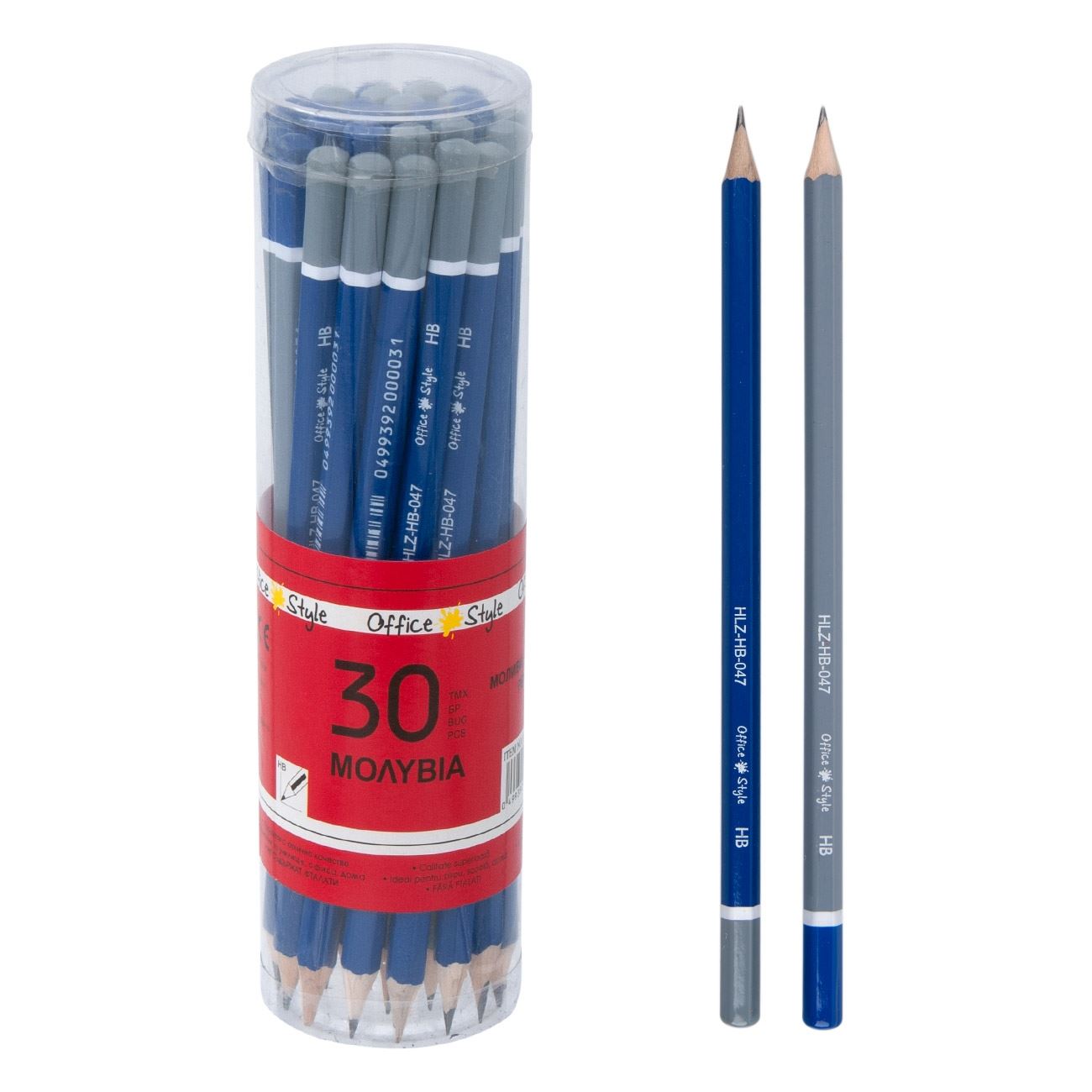 Ceruza HB kék/szürke - 30 db.